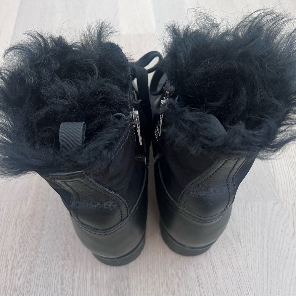 Prada Shearling Combat Boot - Picture 8 of 12